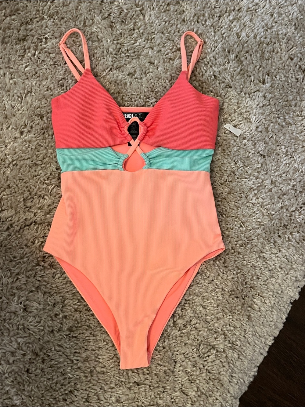 NWT BEACH RIOT LESLIE COLORBLOCK SWIMSUIT - Picture 6 of 9